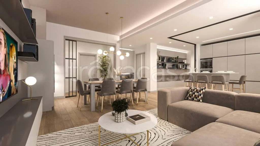 Living Room - Apartment with Large Terrace in Corciano