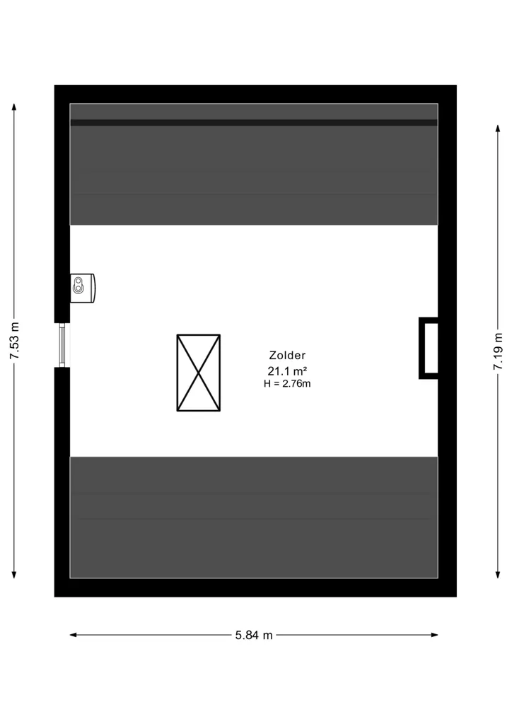 Plan - Maison Semi-Individuelle avec Jardin à Vilvoorde