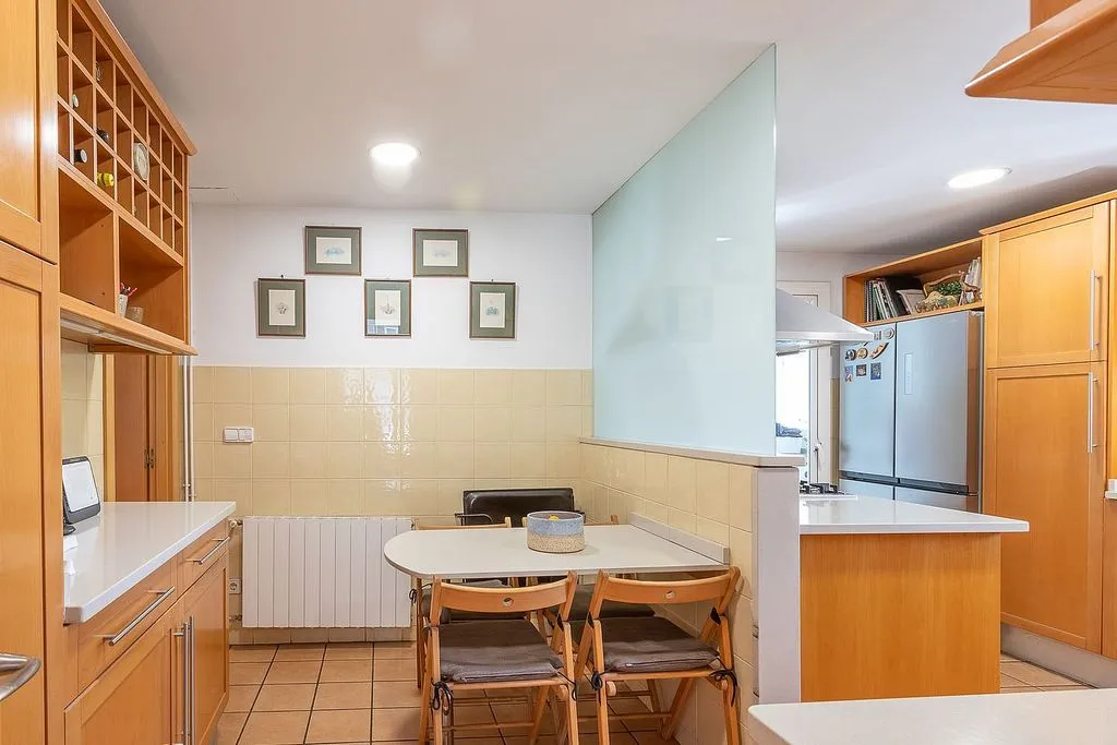 Kitchen - Apartment with Pool and Terrace in Sarrià