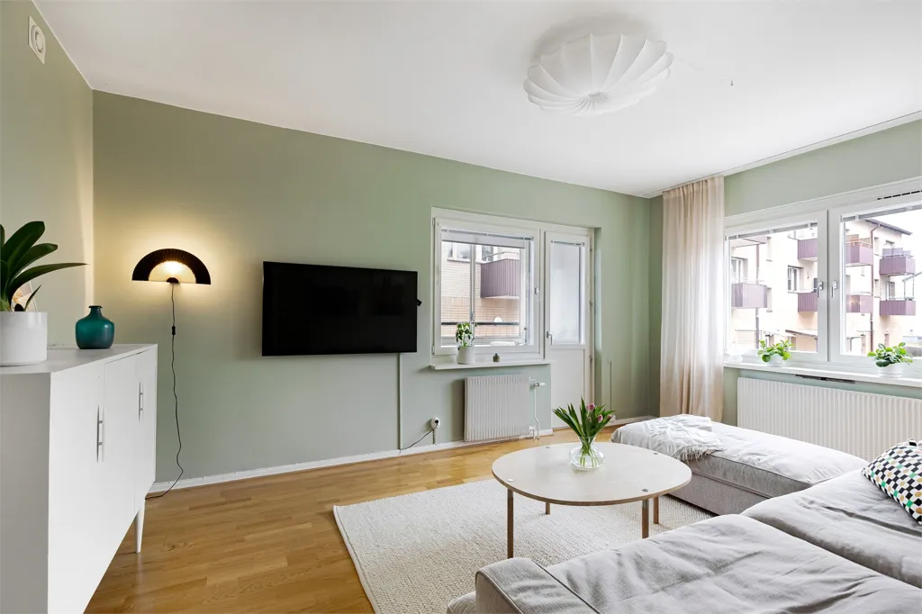 Séjour - Apartment with Balcony on Sveaplan, Eskilstuna