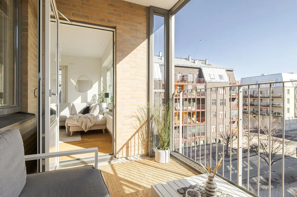 Balcon - Apartment with Balcony in Övre Vasastaden, Linköping