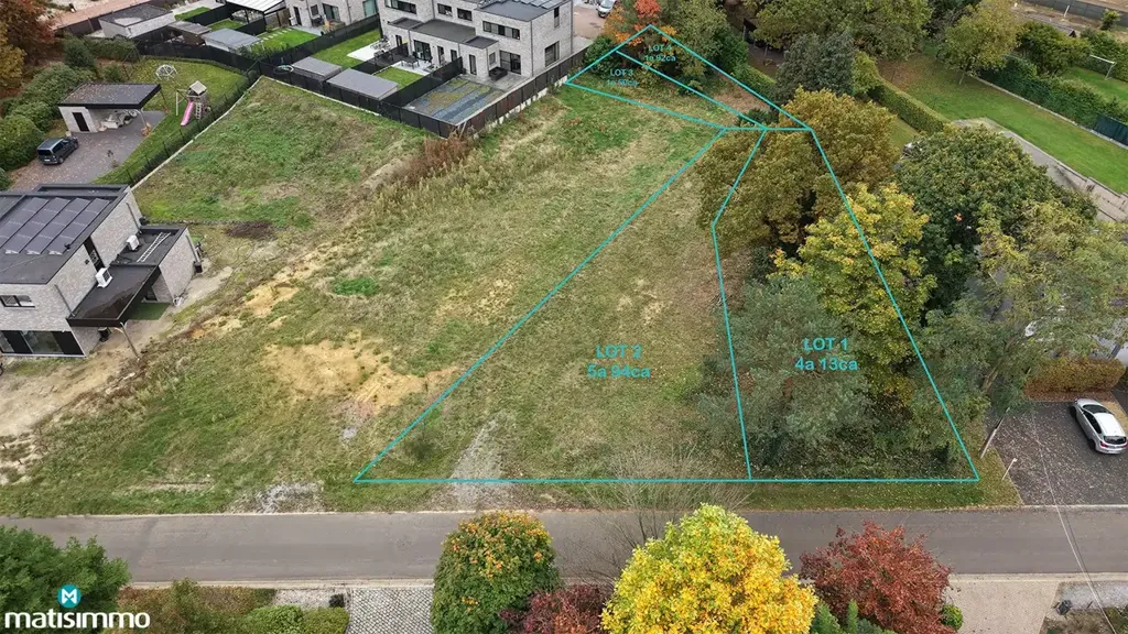 Õhuvaade - Rural Plot for Semi-Open Development in Heusden-Zolder