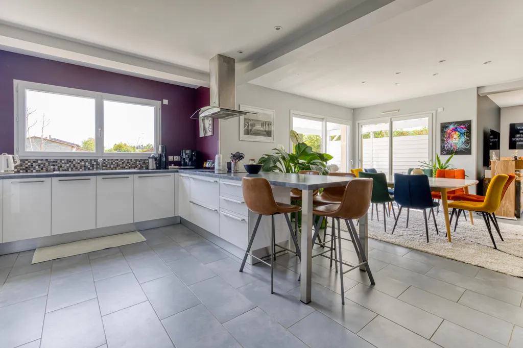 Kitchen - Modern House with Open View in Ramasse