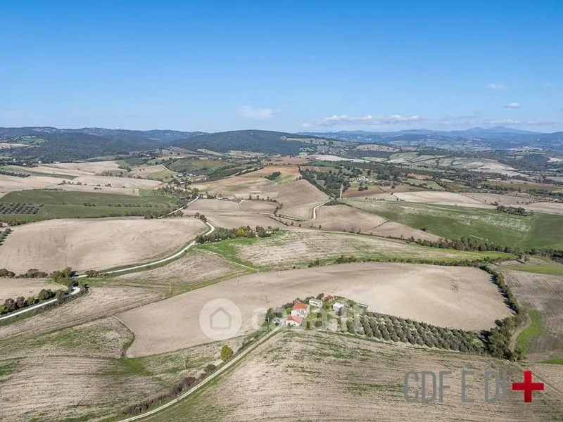 Aerial - Rustic Casale with Panoramic Views in Scansano