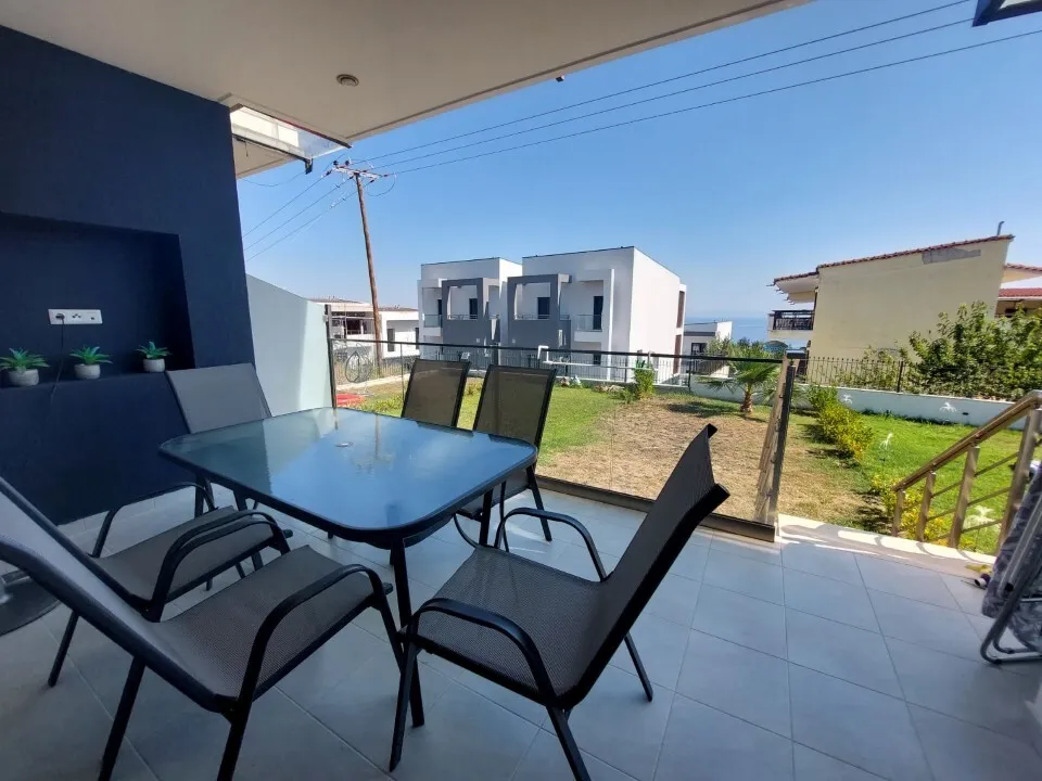 Terrace - Maisonette with Sea View in Kassandra, Chalkidiki