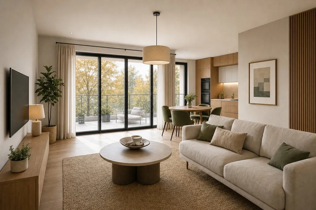 Soggiorno - New 4-Bed Flat with Private Outdoor in Valenton