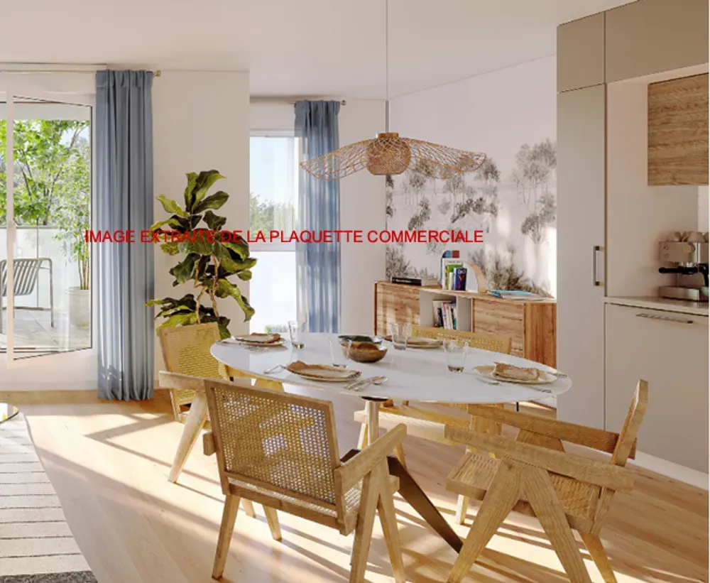 Sala da pranzo - 3-Bedroom Apartment with Parking in Cucq