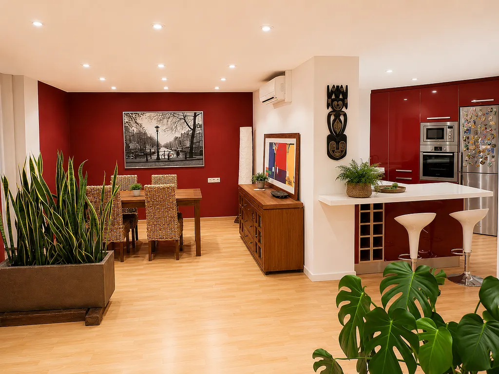Séjour - South-Facing Flat with Panoramic Views in Nord Street