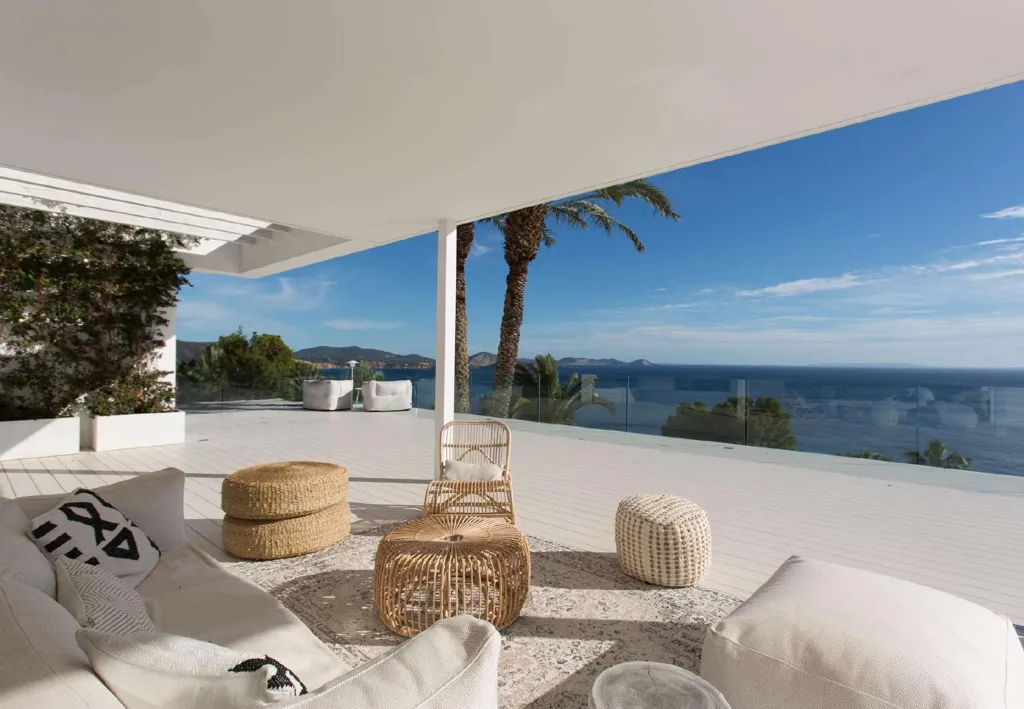 Terrasse - Renovated Villa with Sea View in Es Cubells, Ibiza