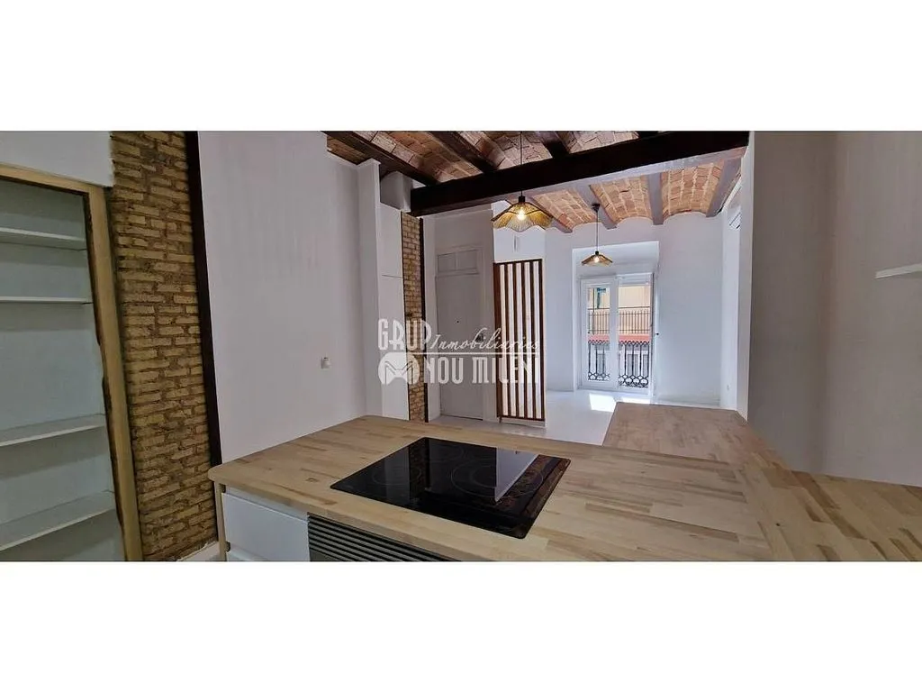 Cuisine - 1-Bedroom Flat with Balcony in El Botànic, Valencia