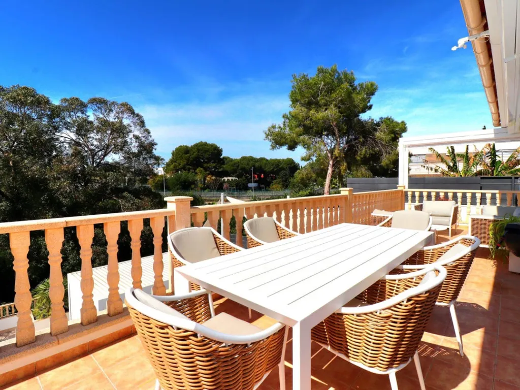 Terrace - Luxury Villa with Pool in Playas de Orihuela