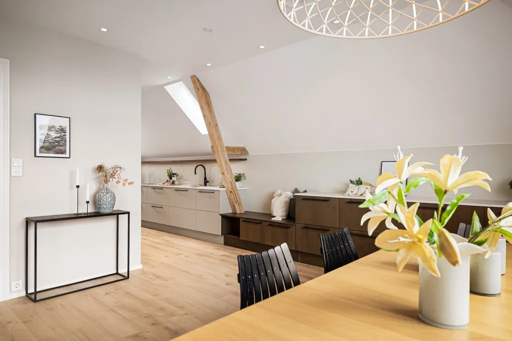 Sala da pranzo - Modernised Penthouse with Balconies in Nygårdshøyden