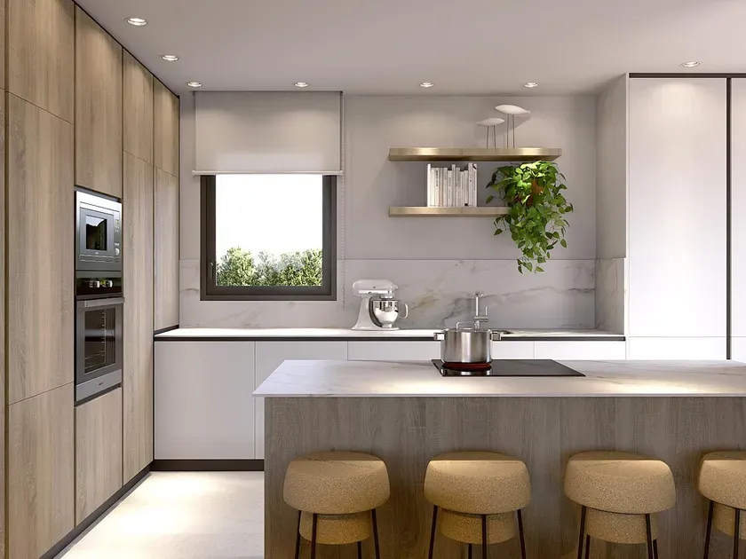 Kitchen - Villa with Private Pool in Algorfa, Alicante