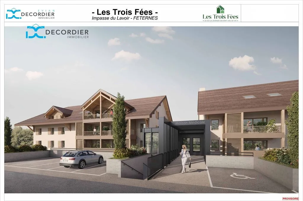New T3bis Flat with Balconies in Féternes