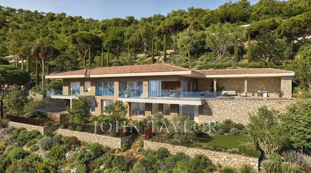 Aerial - Luxury Villa with Sea View in Grimaud