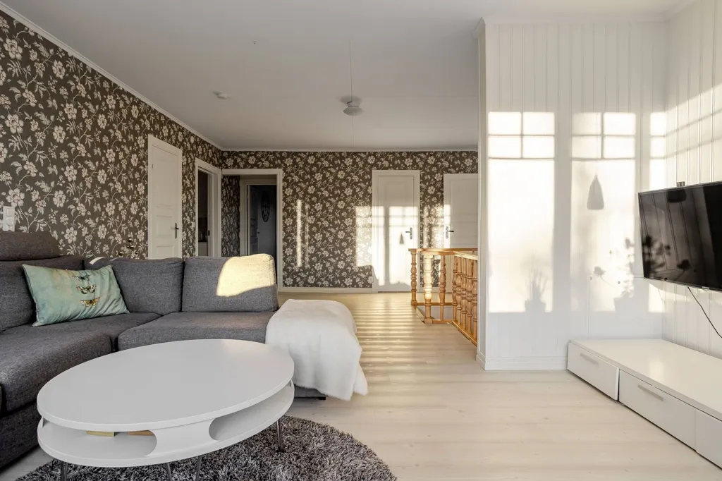 Living Room - Well-Maintained Farmhouse with Stables in Västernorrland