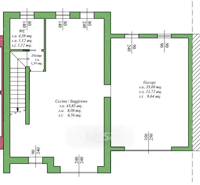 Plan - Modern Villa with Private Garden in Lonigo