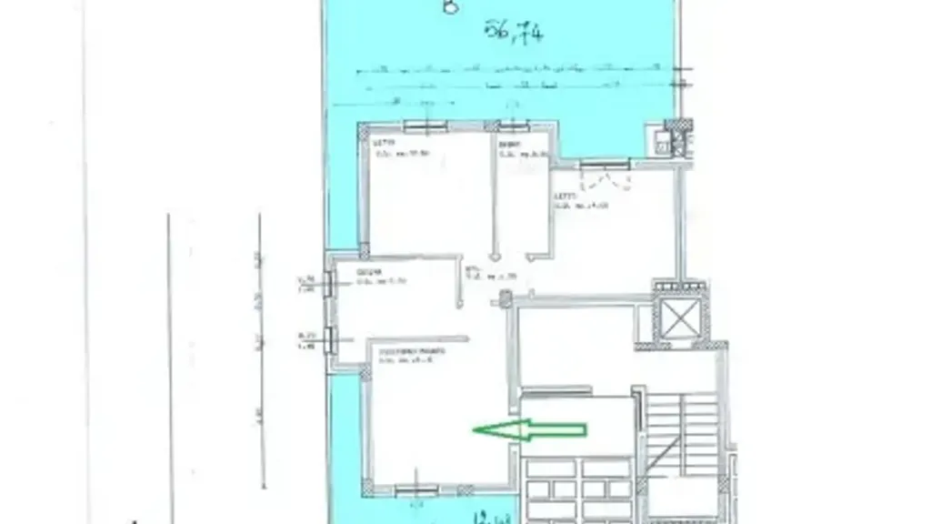 Plaan - Ground Floor Apartment with Terraces in Senigallia