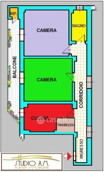 Plan - Apartment with Balcony in Taranto
