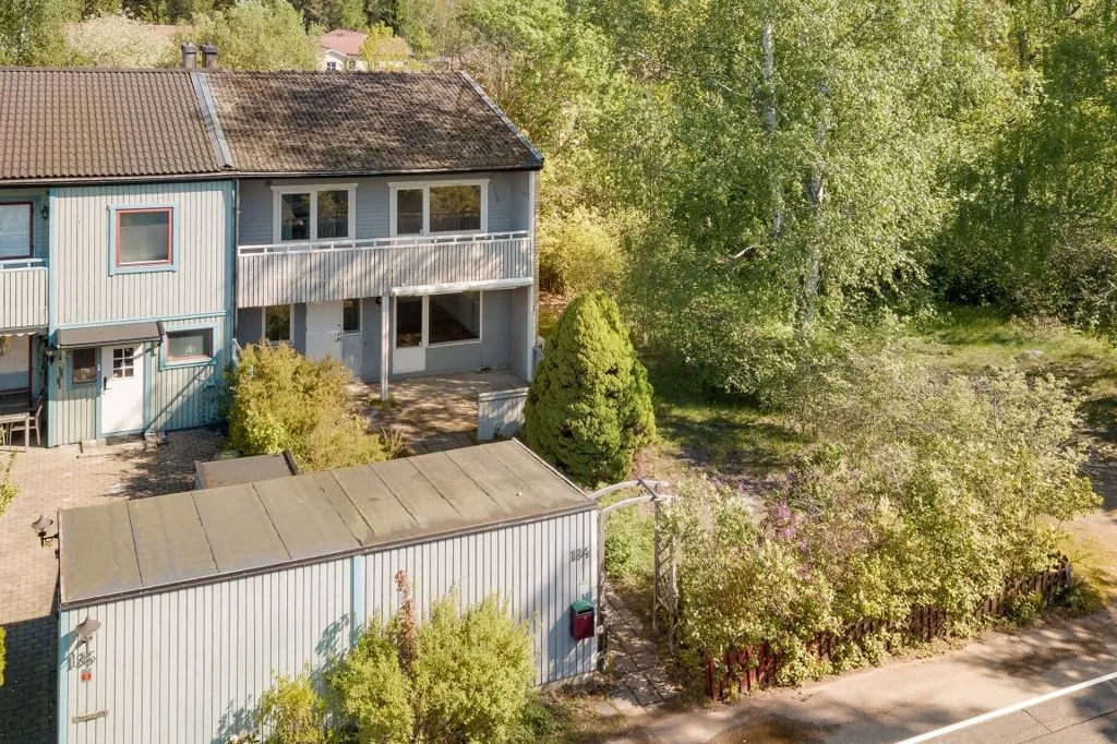 Vue aérienne - Gable House with Garden in Viksjö