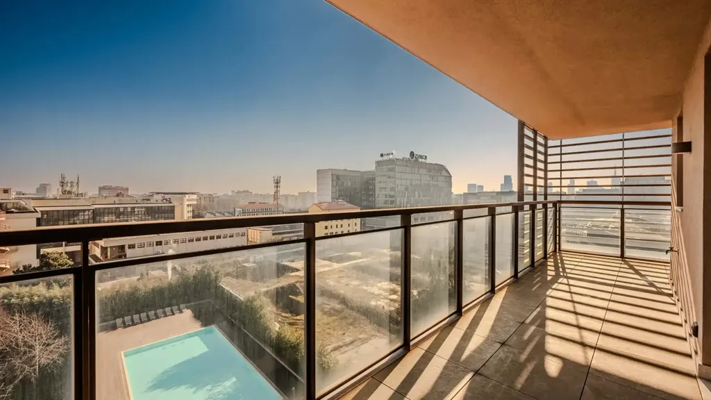 Balcon - Apartment with City View and Pool in Milan