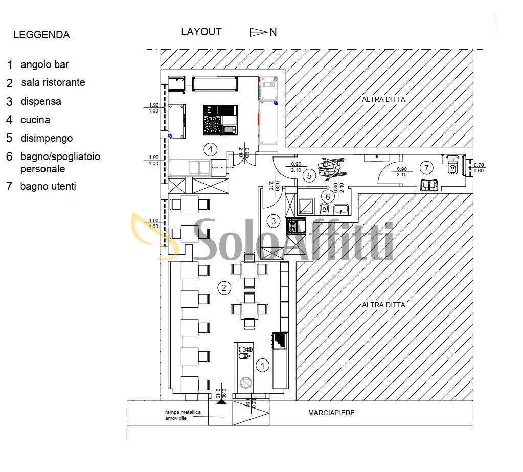 Plaan - Commercial Unit with Seafront View in Catanzaro Lido