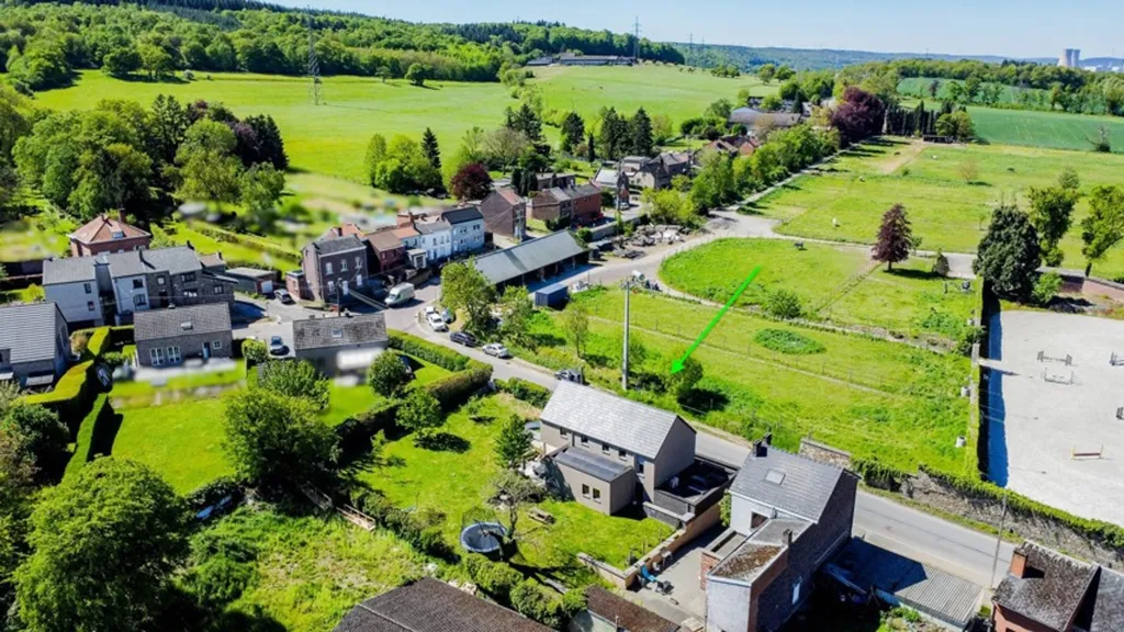 Vue aérienne - Maison 3 chambres à Hermalle-Sous-Huy
