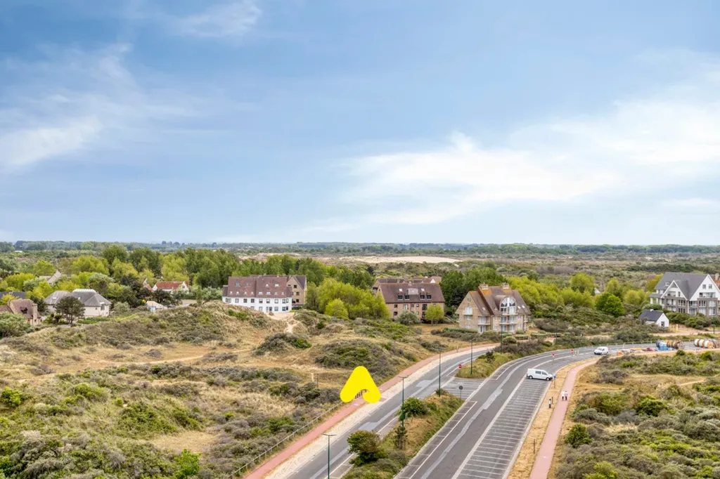 Vue aérienne - Appartement avec Vue sur les Dunes à Westhoek