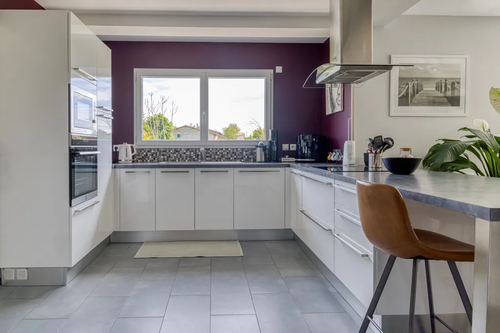 Kitchen - Modern House with Open View in Ramasse