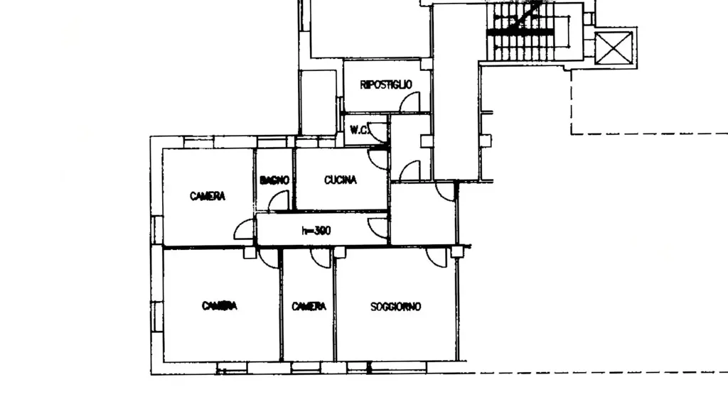Plaan - Apartment with Balcony in Fabriano