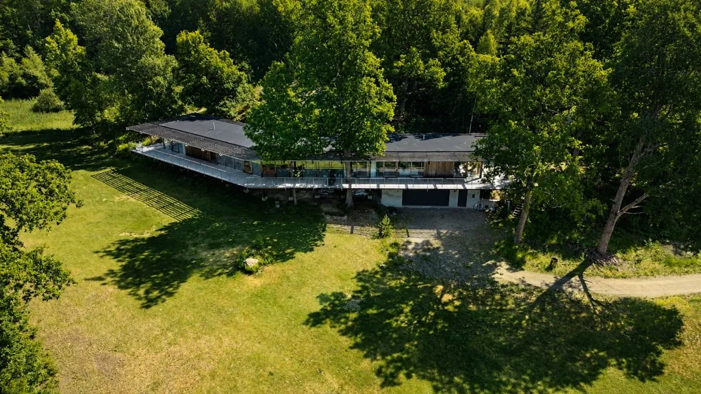 Vue aérienne - Tham & Videgård Villa with Private Bird Pond in Haganäs