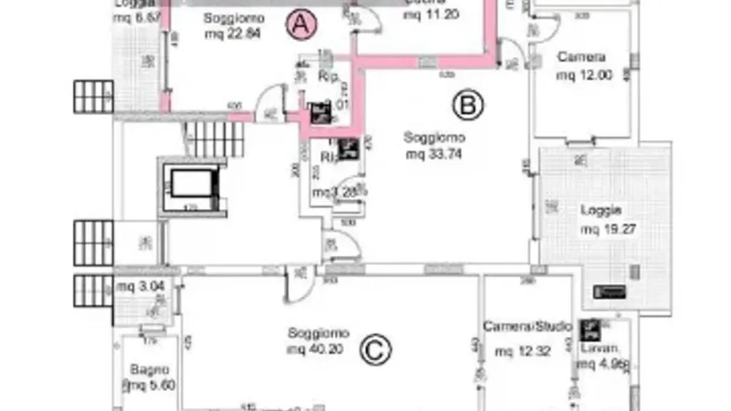 Plan - Appartement 3 pièces à IT