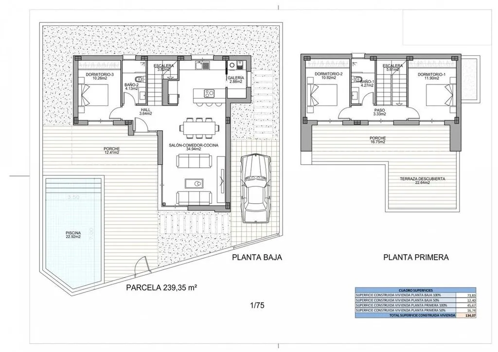 Plaan - New Build Villa with Pool in Benijofar