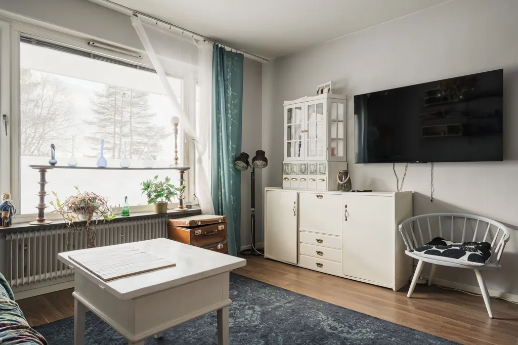 Soggiorno - 1st Floor Apartment with Central Location in Skellefteå