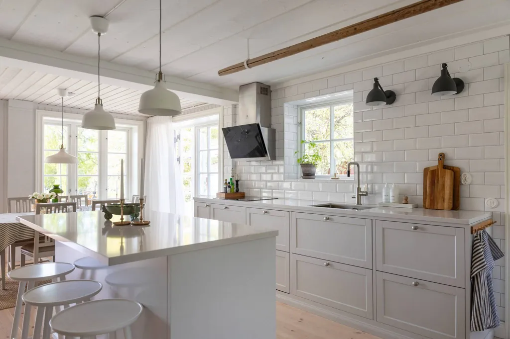 Kitchen - Holiday Home with Sea View in Norrtälje