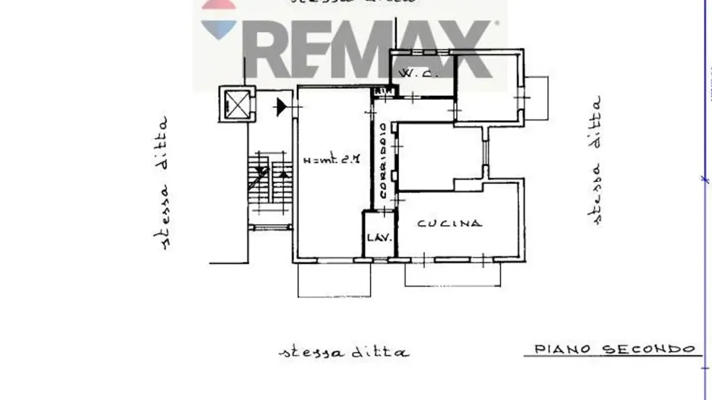 Plaan - 4-Room Apartment with Balcony in Catania