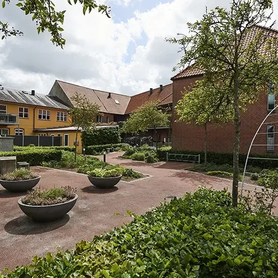 Garden - 3-Bedroom Flat with Garden in Ølgod