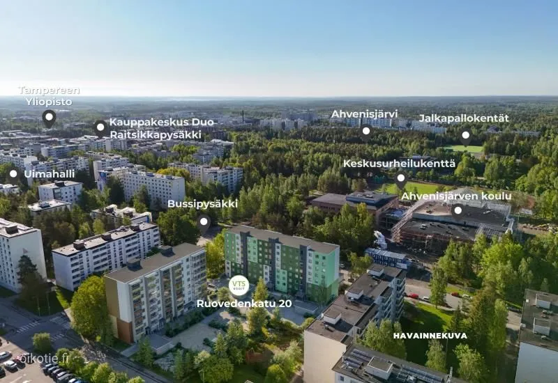 Õhuvaade - 1-Bedroom Apartment with Balcony in Hervanta