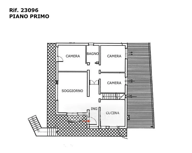 Plaan - Independent Villa with Large Terrace in Ramuscello
