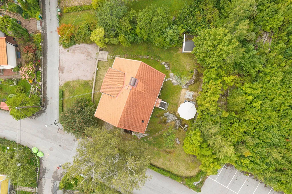 Vue aérienne - Charming Putsvilla with Garden in Lilla Ursvik