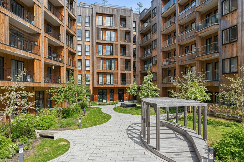 Garden - Modern Flat with Balcony in Rosendal