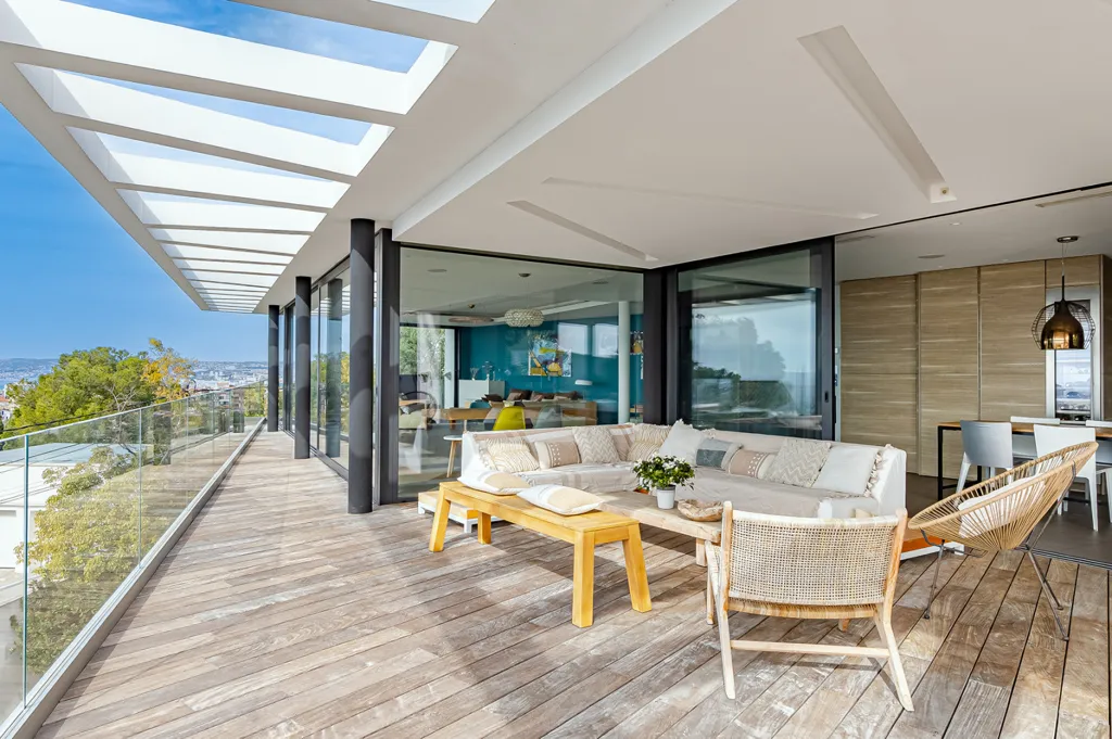Terrasse - Villa Vue Mer Panoramique à Marseille - Roucas Blanc