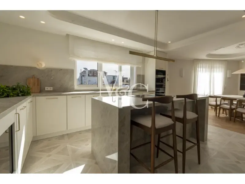 Köök - Penthouse with 360° Views in Goya, Madrid