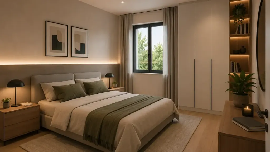 Chambres - Modern Villa with Private Garden in Zero Branco