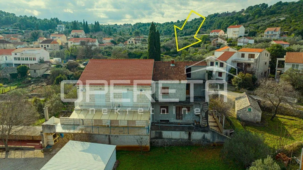 Vista aerea - Multi-Functional House with Sea View in Lumbarda