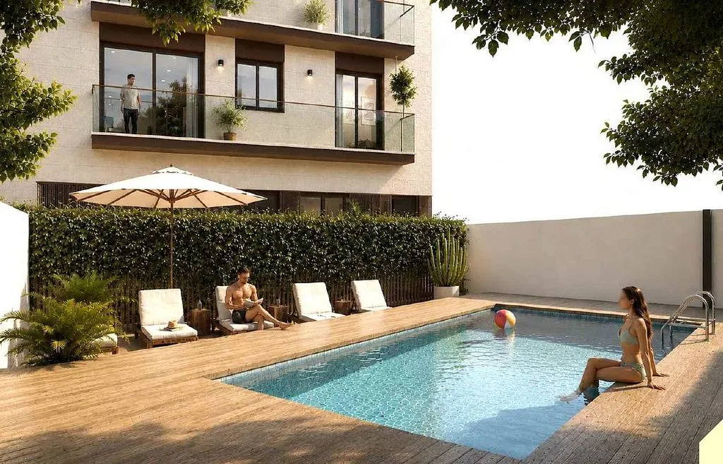 Bassein - New Flat with Pool in Sant Joan Despí