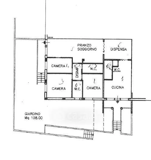 Plan - Duplex Apartment with Garden in Arezzo