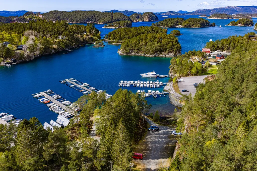 Vue aérienne - Holiday Cottage with Marina Spots in Forstrøno