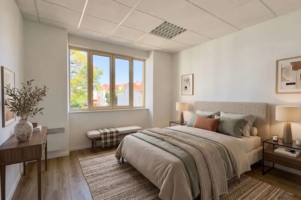 Chambres - Appartement Rénové avec Place de Parking à Nancy