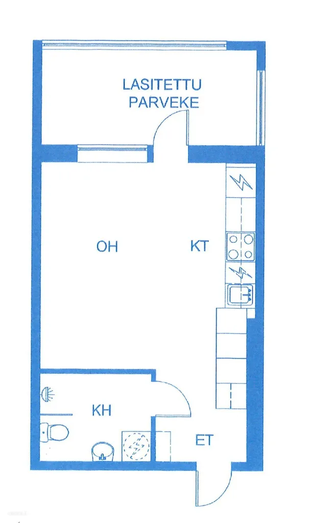 Planimetria - Modern Penthouse with Balcony in Kangasala